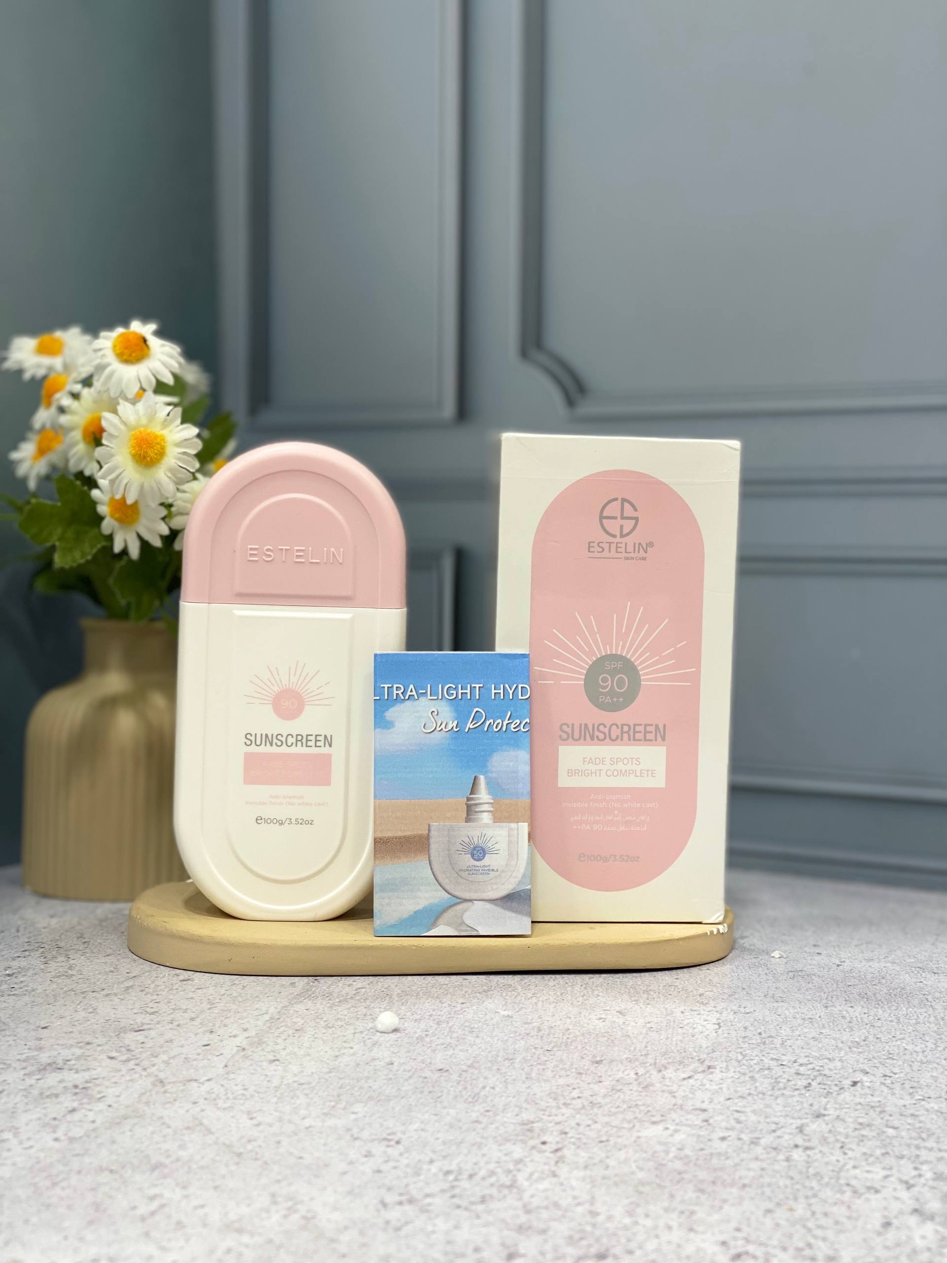 ضدآفتاب استلین SPF90 مدل ضدلک و روشن‌کننده